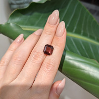 5.02 Ct. Orangish Brown Sapphire from Madagascar Life Style