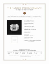10.05 Ct. White Sapphire from Ceylon (Sri Lanka) Scan Report
