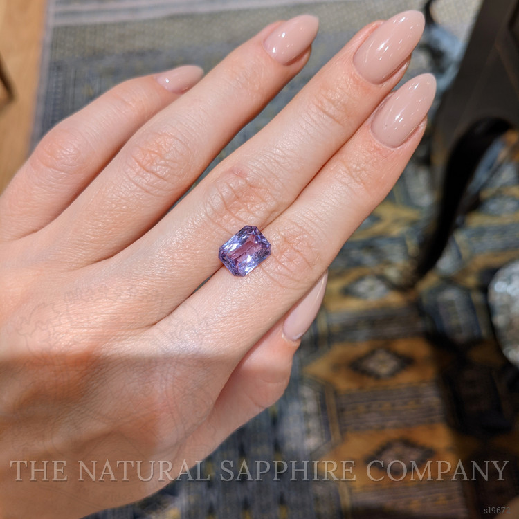 3.54 Ct. Purple Sapphire from Ceylon (Sri Lanka)