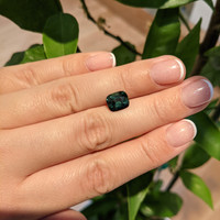 3.07 Ct. Bluish Green Sapphire from Ceylon (Sri Lanka) Life Style