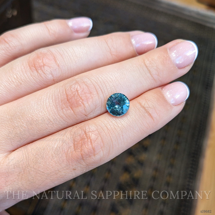 3.56 Ct. Greenish Blue Sapphire from Ceylon (Sri Lanka)