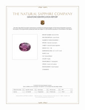 1.58 Ct. Purple Sapphire from Ceylon (Sri Lanka) Scan Report