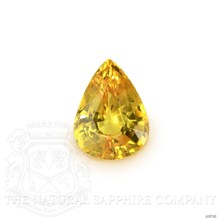 4.07 Ct. Orangish Yellow Sapphire from Ceylon (Sri Lanka)