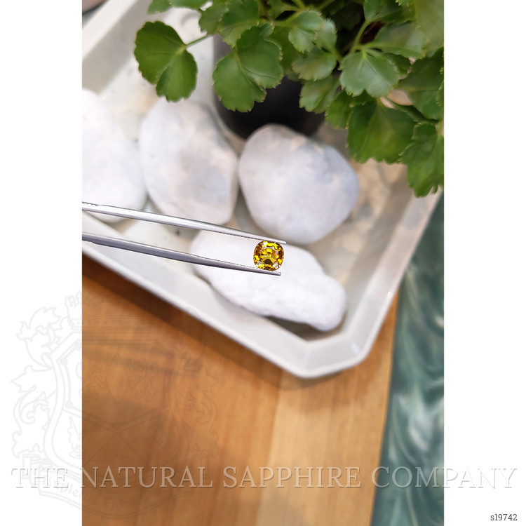 1.86 Ct. Yellowish Brown Sapphire from Ceylon (Sri Lanka)