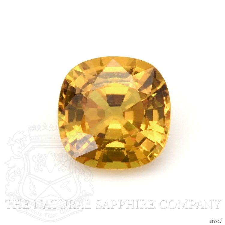 1.68 Ct. Orangish Yellow Sapphire from Ceylon (Sri Lanka)