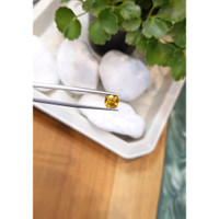 1.68 Ct. Orangish Yellow Sapphire from Ceylon (Sri Lanka) Life Style