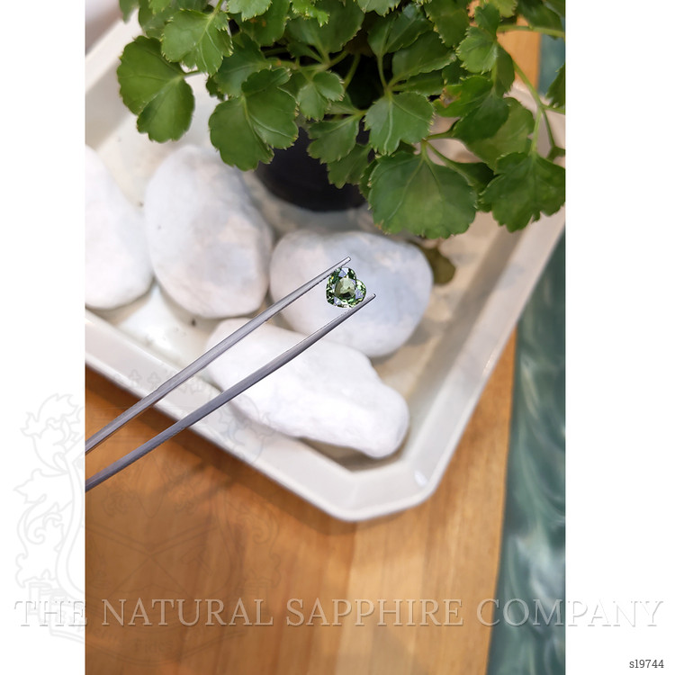 2.11 Ct. Green Sapphire from Ceylon (Sri Lanka)