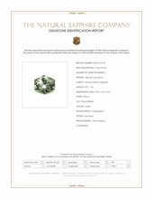 1.46 Ct. Green Sapphire from Montana Scan Report