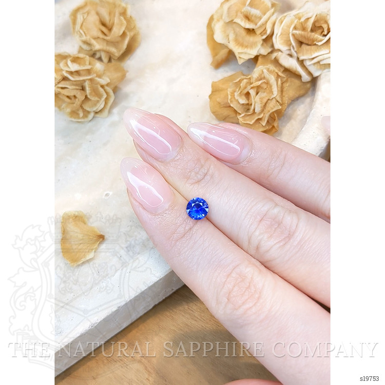 0.76 Ct. Blue Sapphire from Ceylon (Sri Lanka)