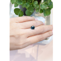 2.11 Ct. Greenish Blue Sapphire from Montana Life Style