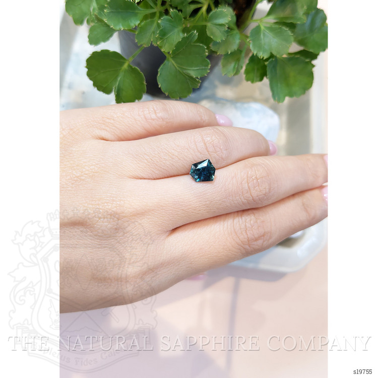 2.11 Ct. Greenish Blue Sapphire from Montana