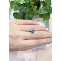2.63 Ct. Greenish Blue Sapphire from Montana Life Style