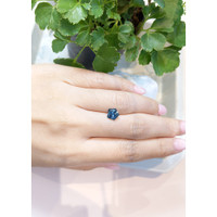 1.57 Ct. Greenish Blue Sapphire from Montana Life Style