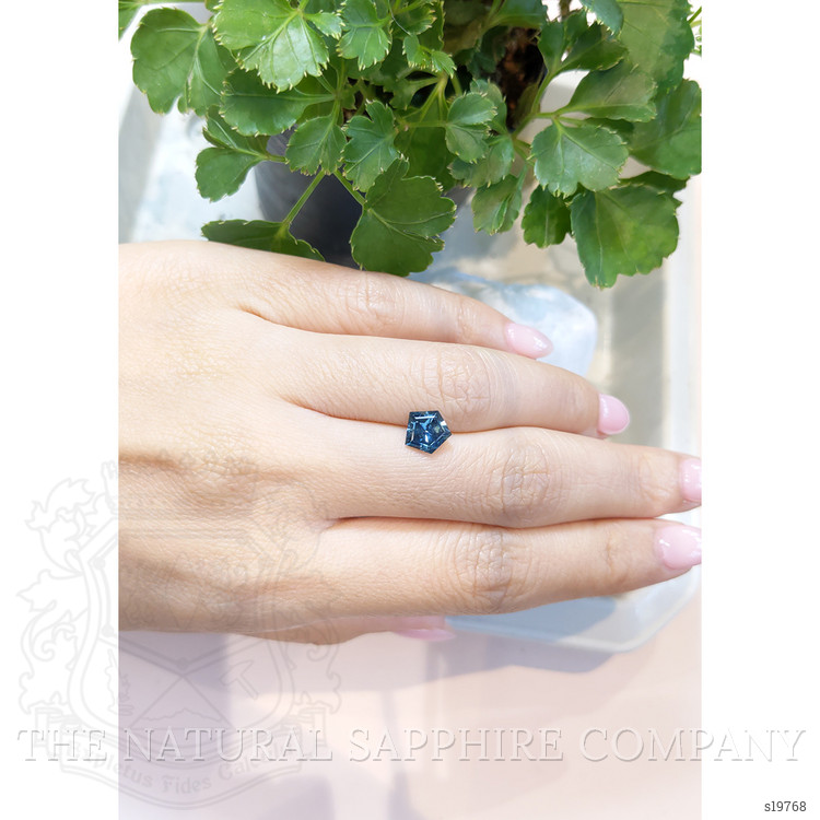 1.57 Ct. Greenish Blue Sapphire from Montana