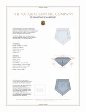 1.57 Ct. Greenish Blue Sapphire from Montana 3 D Scan Report