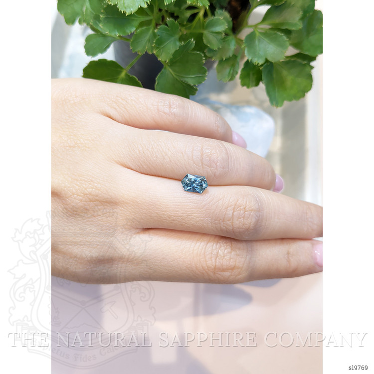 1.36 Ct. Greyish Blue Sapphire from Montana