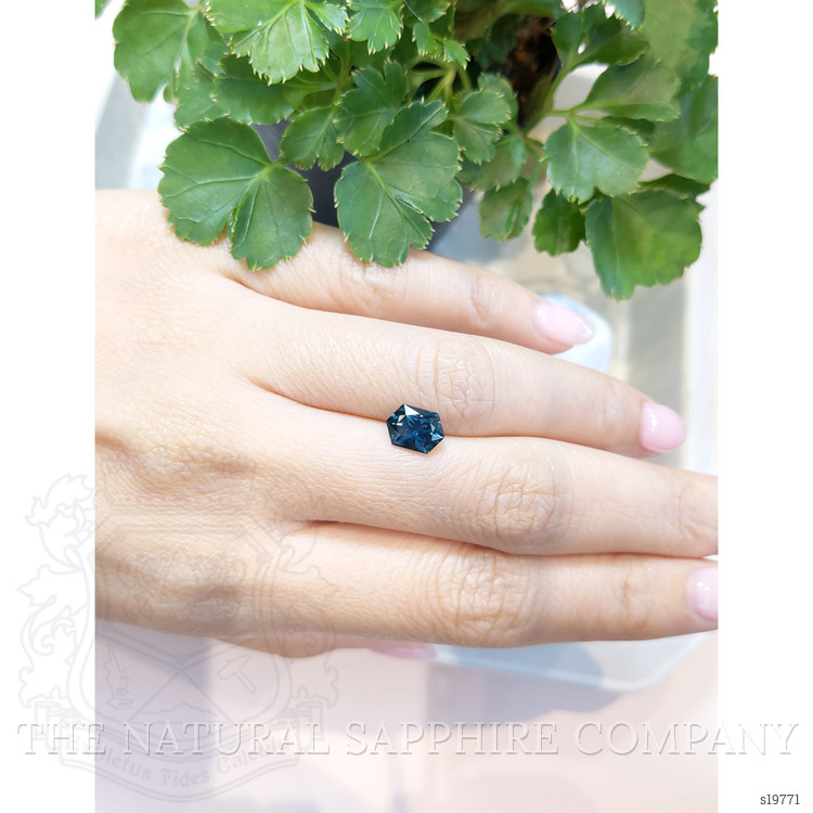 1.58 Ct. Greenish Blue Sapphire from Montana