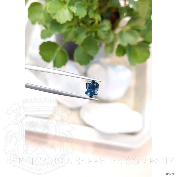 1.58 Ct. Greenish Blue Sapphire from Montana
