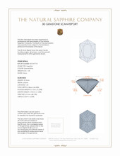1.58 Ct. Greenish Blue Sapphire from Montana 3 D Scan Report