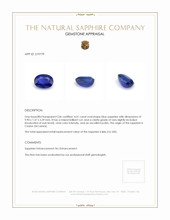 4.01 Ct. Sapphire from Ceylon (Sri Lanka) Appraisal