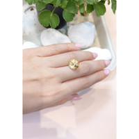 9.12 Ct. Peach Sapphire from Ceylon (Sri Lanka) Life Style