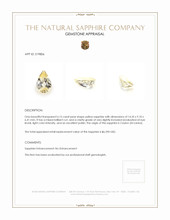 6.15 Ct. Yellow Sapphire from Ceylon (Sri Lanka) Appraisal