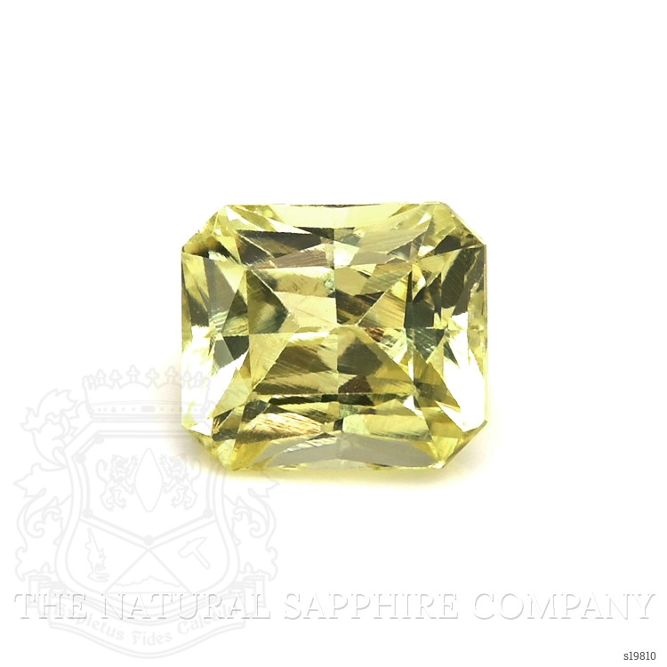 1.69 Ct. Greenish Yellow Sapphire from Ceylon (Sri Lanka)