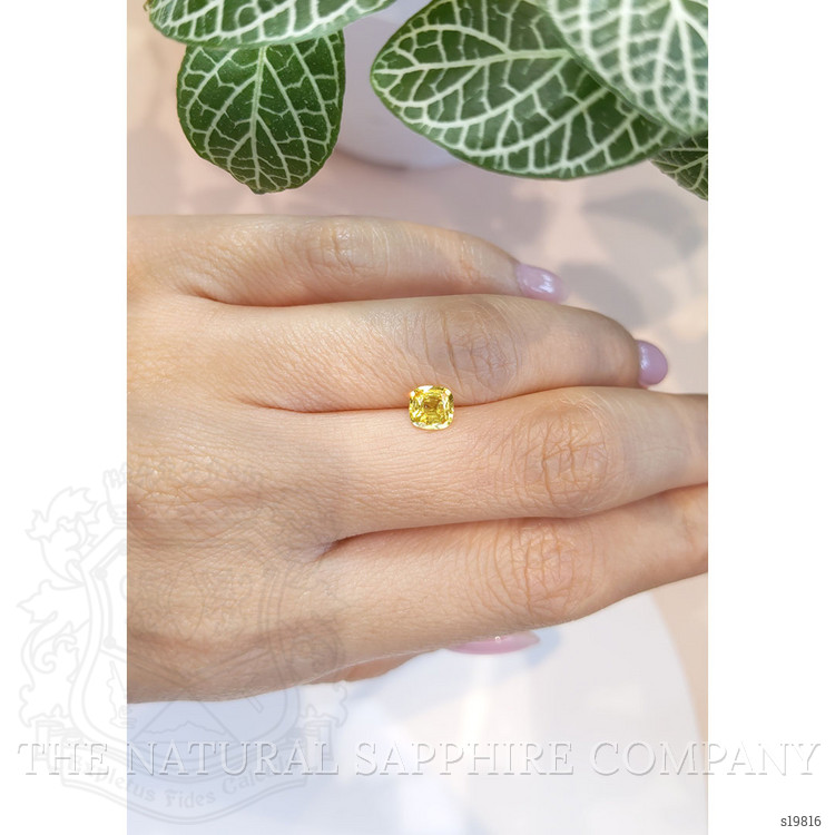 0.80 Ct. Yellow Sapphire from Ceylon (Sri Lanka)