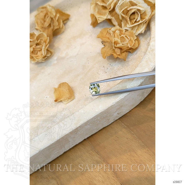 1.38 Ct. Green Sapphire from Ceylon (Sri Lanka)