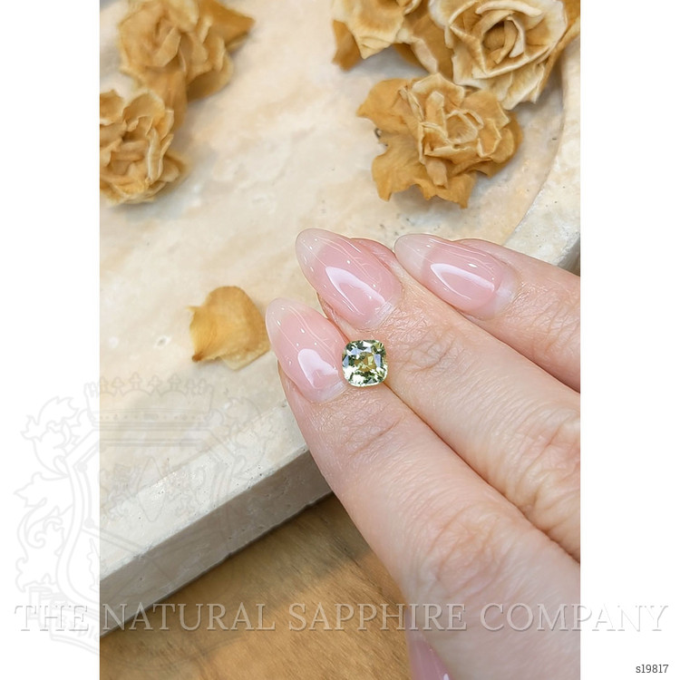 1.38 Ct. Green Sapphire from Ceylon (Sri Lanka)