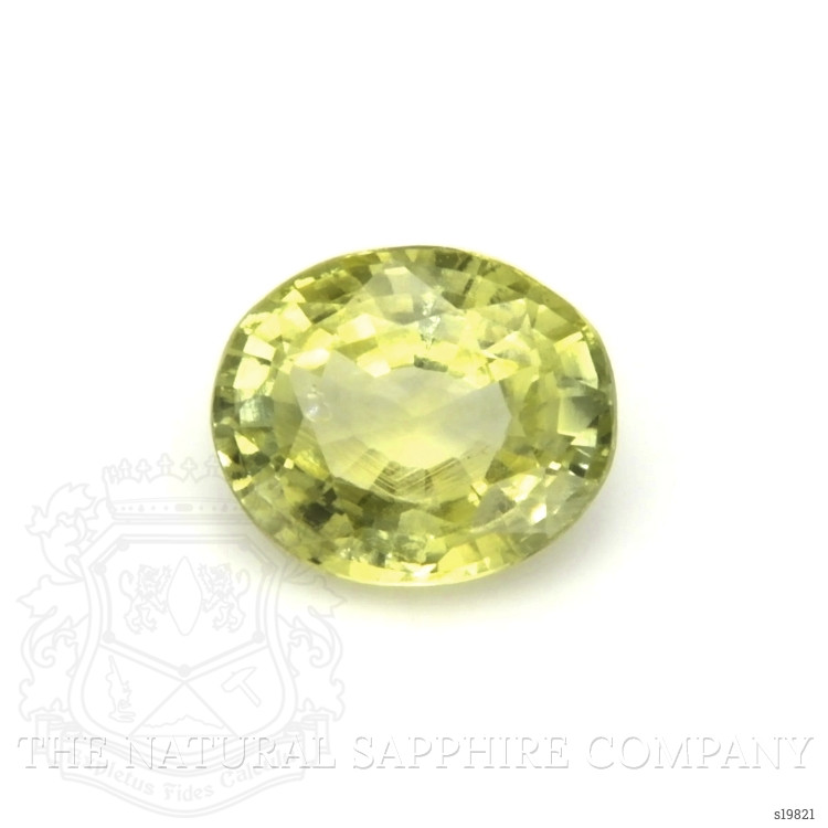 1.37 Ct. Yellowish Green Sapphire from Ceylon (Sri Lanka)