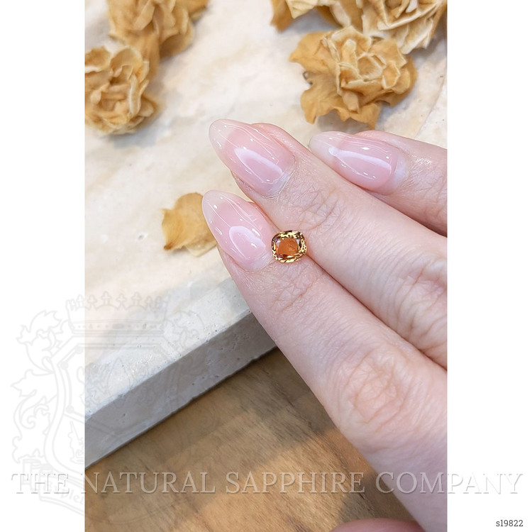 0.95 Ct. Orangish Brown Sapphire from Ceylon (Sri Lanka)