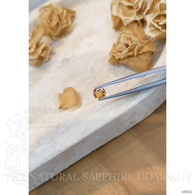 0.95 Ct. Orangish Brown Sapphire from Ceylon (Sri Lanka)