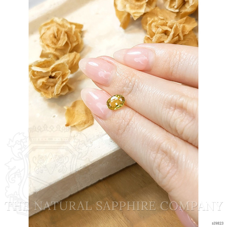 1.19 Ct. Yellowish Brown Sapphire from Ceylon (Sri Lanka)