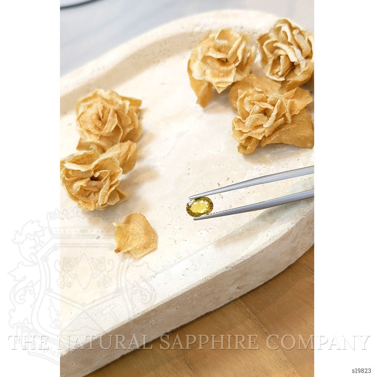 1.19 Ct. Yellowish Brown Sapphire from Ceylon (Sri Lanka)