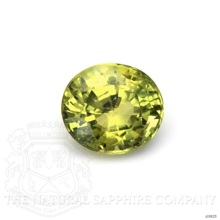 2.09 Ct. Yellowish Green Sapphire from Ceylon (Sri Lanka)