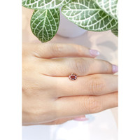 0.99 Ct. Reddish Orange Sapphire from Ceylon (Sri Lanka) Life Style