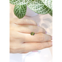 1.16 Ct. Yellowish Green Sapphire from Ceylon (Sri Lanka) Life Style