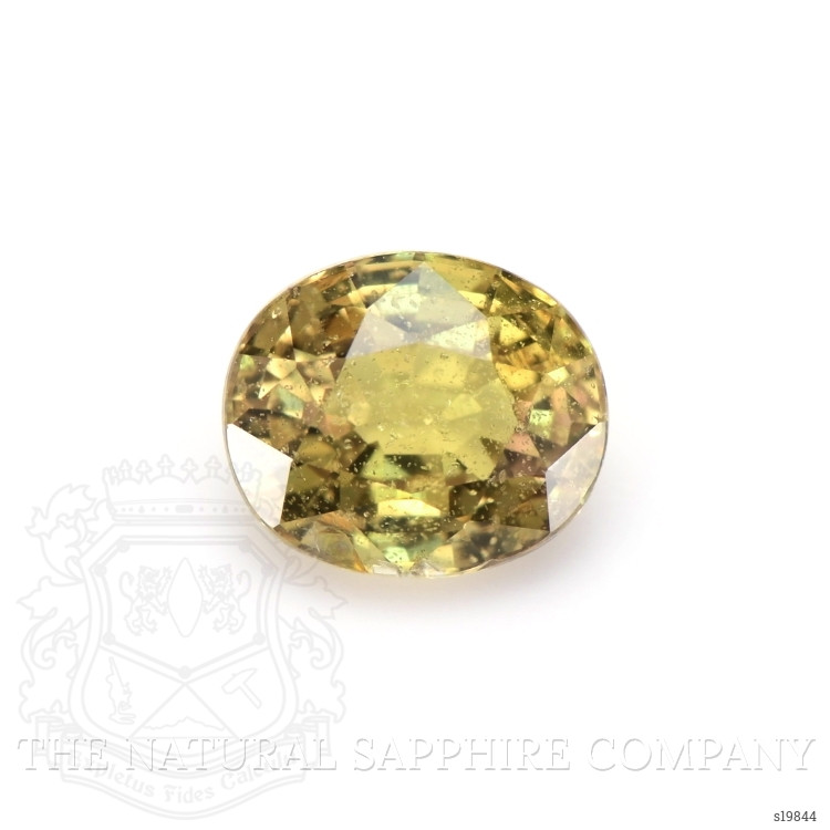 1.09 Ct. Greenish Yellow Sapphire from Ceylon (Sri Lanka)