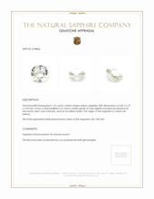 1.52 Ct. Yellow Sapphire from Ceylon (Sri Lanka) Appraisal