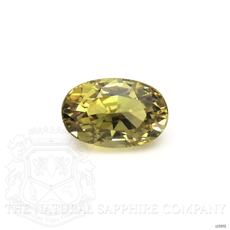 1.80 Ct. Greenish Yellow Sapphire from Ceylon (Sri Lanka)