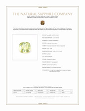 0.86 Ct. Greenish Yellow Sapphire from Ceylon (Sri Lanka) Scan Report