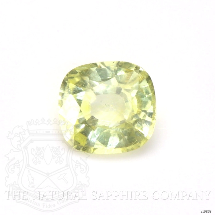 0.86 Ct. Greenish Yellow Sapphire from Ceylon (Sri Lanka)