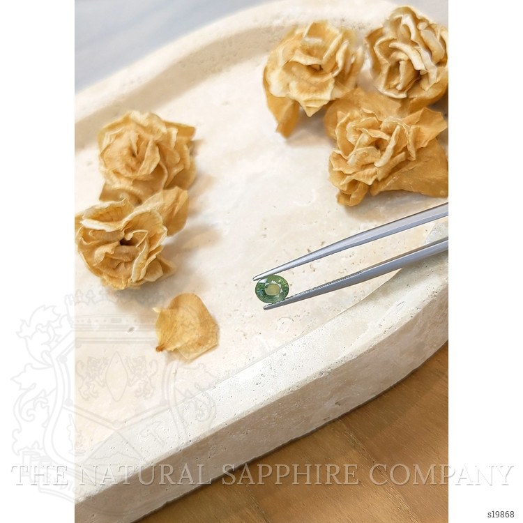 1.30 Ct. Green Sapphire from Ceylon (Sri Lanka)