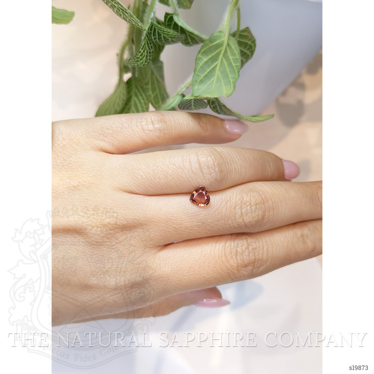 1.14 Ct. Reddish Orange Sapphire from Ceylon (Sri Lanka)