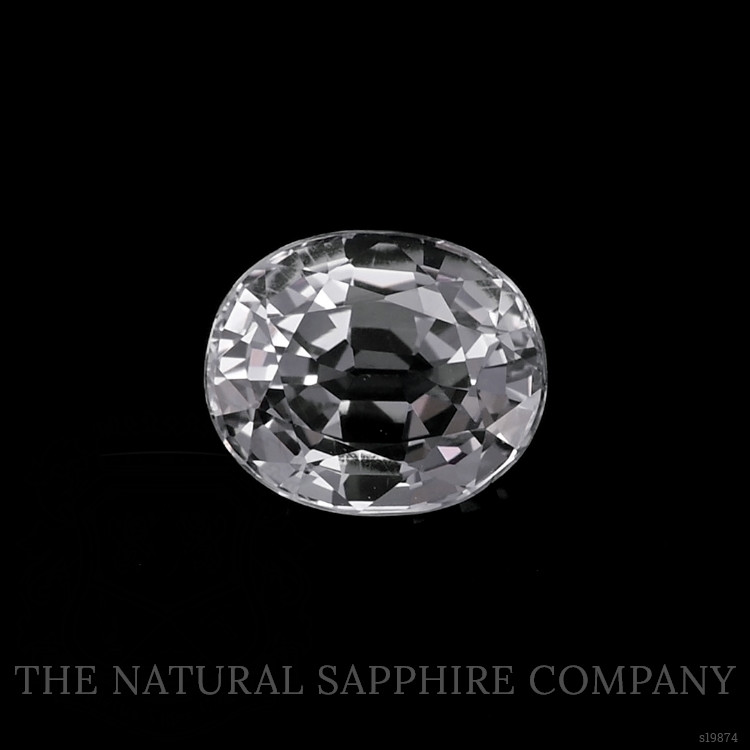1.30 Ct. White Sapphire from Ceylon (Sri Lanka)