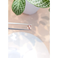 0.94 Ct. Peach Sapphire from Ceylon (Sri Lanka) Life Style