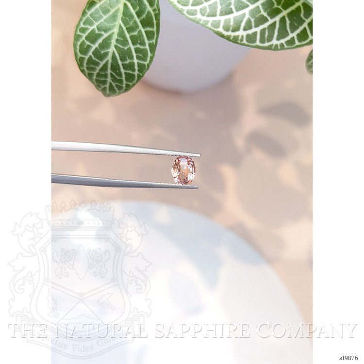 0.94 Ct. Peach Sapphire from Ceylon (Sri Lanka)