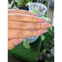 2.57 Ct. Pinkish Purple Star Sapphire from Ceylon (Sri Lanka) Life Style