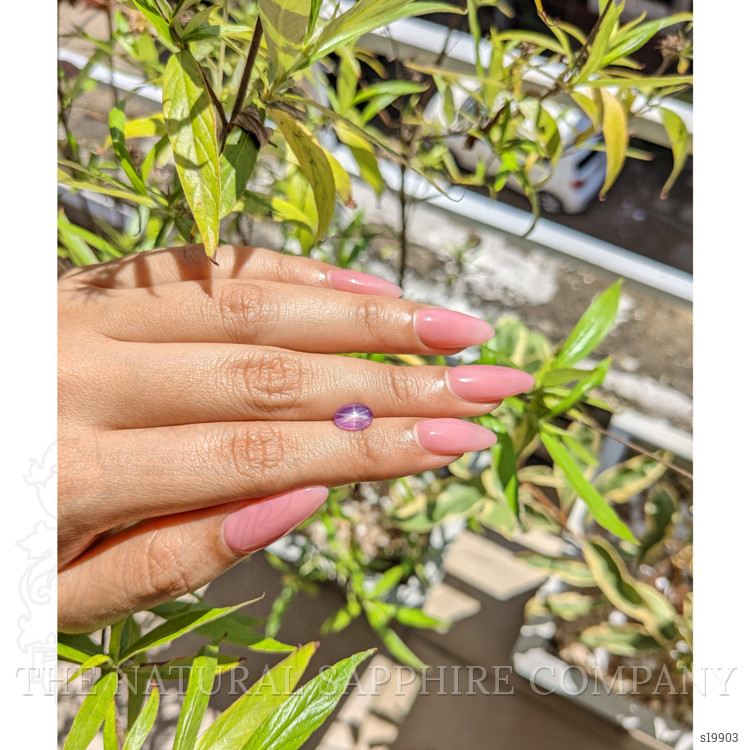 2.11 Ct. Pinkish Purple Star Sapphire from Ceylon (Sri Lanka)
